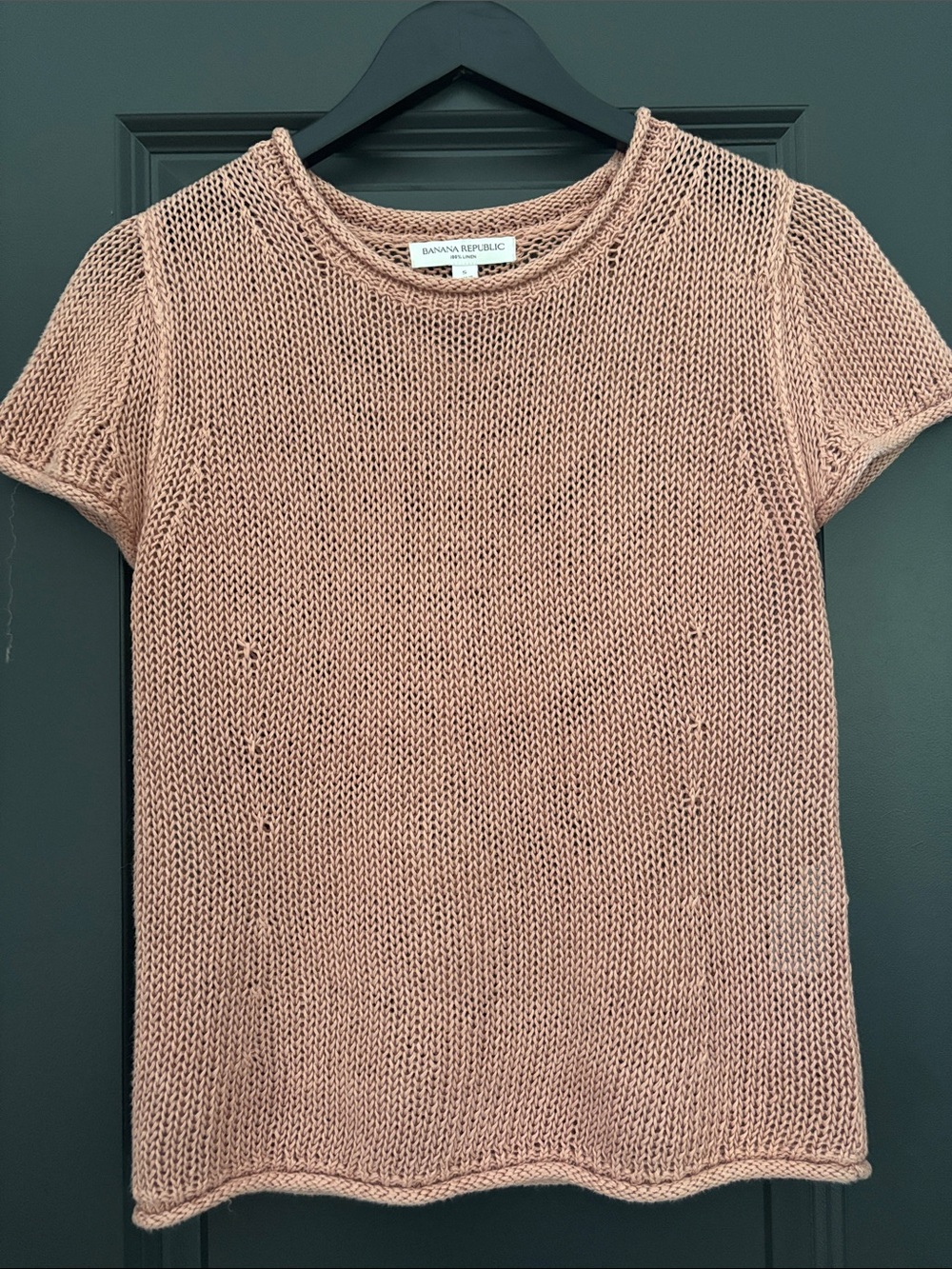 Banana Republic Rose Knit Short Sleeve Tee